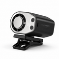 CabinKraft rechargeable car clip-on fan with LED display and 360-degree rotation